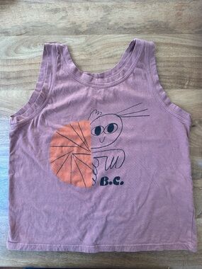 Bobo Choses - Hermit Crab tank Top with Orange shell Graphic
